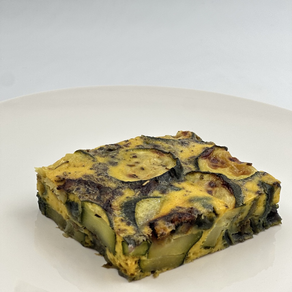 Frittata di zucchine e cipolla rossa