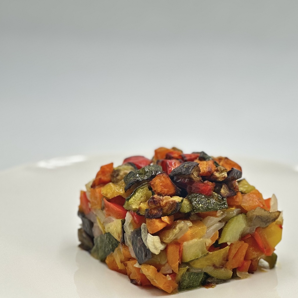 Caponata estiva con verdure scelte a mano