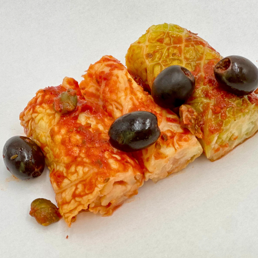 [30032] Involtini di cavolo verza con capperi e olive